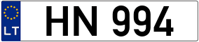 Trailer License Plate